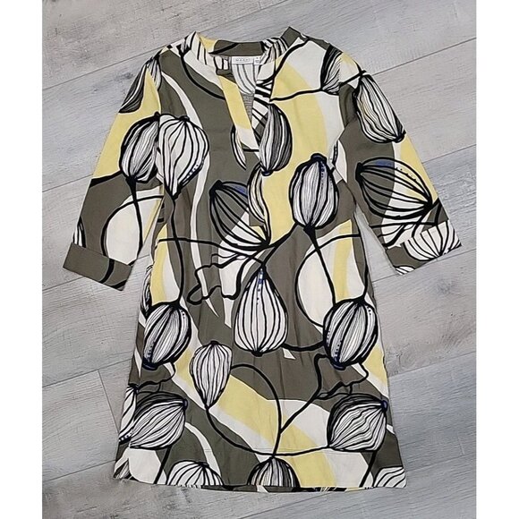 Masai Copenhagen Nokolo Dress Size S Cotton Linen Beautiful Bulb Multicolor - Picture 1 of 6